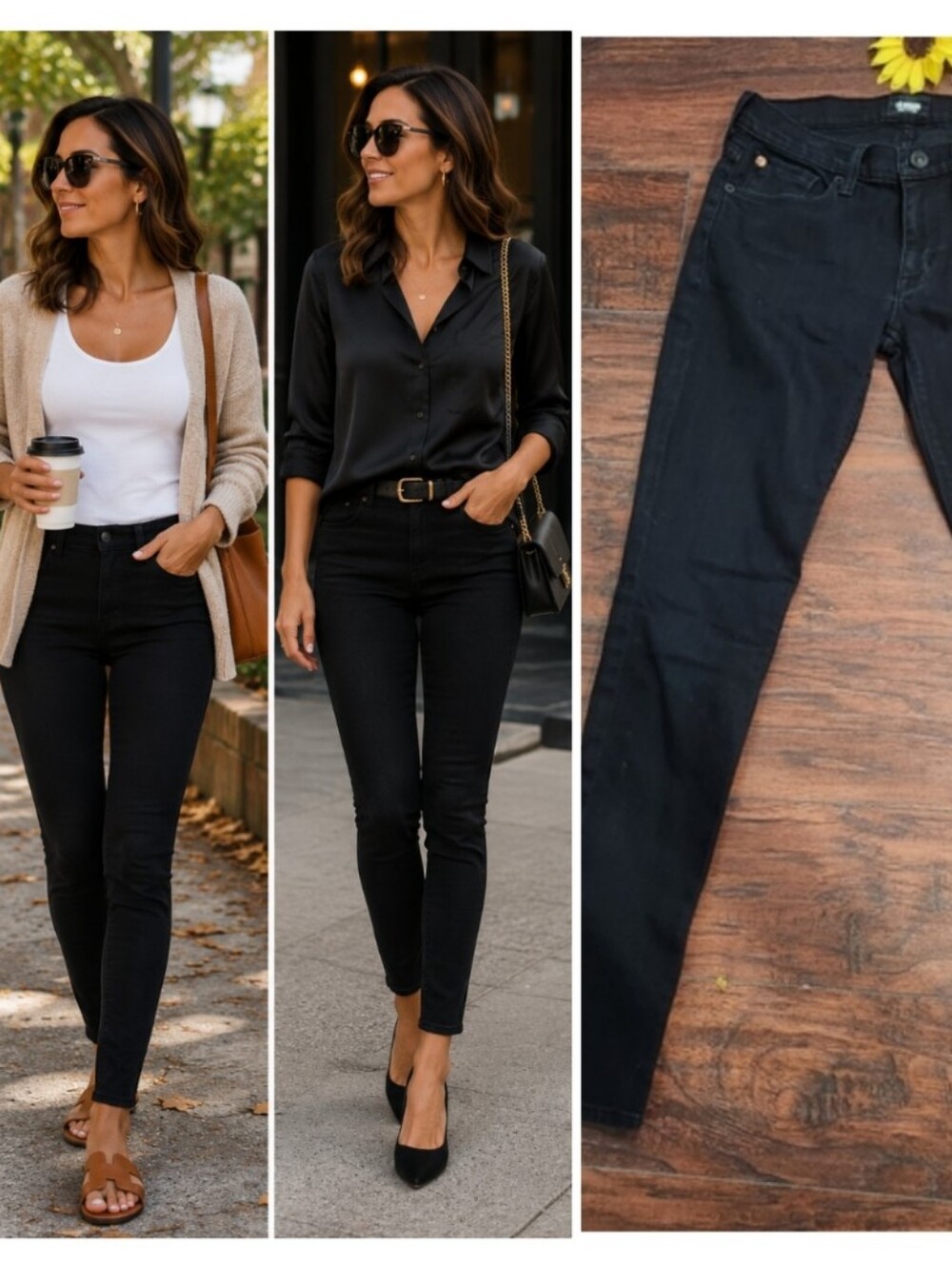 HUDSON COLETTE MIDRISE Black Skinny Jeans ๐ค๐ค